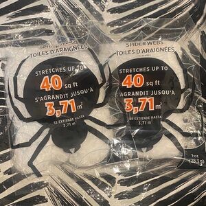 Spider Web Decor 2 pack 40 sq ft white Spider Webs  Halloween Decor